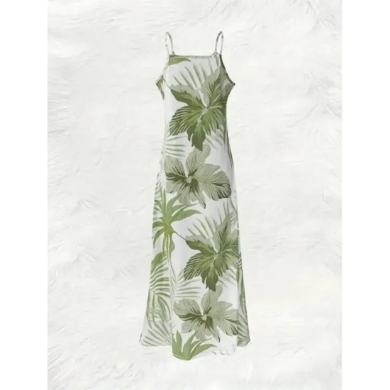 Women's Maxi Dress Sundress A Line Dress Slip Dress Vacation Casual Boho Beach Regular Fit Graphic Leaf Sleeveless V Neck Blue Green Summer Spring 202 Women's Maxi Dress Sundress A Line Dress Slip Dress Vacation Casual Boho Beach Regular Fit Graphic Leaf Sleeveless V Neck Blue Green Summer Spring 202