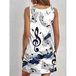 Women's Mini Dress Casual Dress Petite Dress Sundress Summer Dress Casual Vacation Daily Holiday Regular Fit Graphic Sleeveless Crew Neck White Summer Women's Mini Dress Casual Dress Petite Dress Sundress Summer Dress Casual Vacation Daily Holiday Regular Fit Graphic Sleeveless Crew Neck White Summer