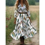 Women's Boho Dress Western Dress Vintage Maxi Dress Sundress Pleated Dress Vacation Casual Boho Going out Beach Standard Fit Floral Graphic 3\/4 Length Women's Boho Dress Western Dress Vintage Maxi Dress Sundress Pleated Dress Vacation Casual Boho Going out Beach Standard Fit Floral Graphic 3\/4 Length