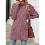 Women's Blouse Pocket Work Stylish Modern Long Sleeve Black Spring Fall 2025