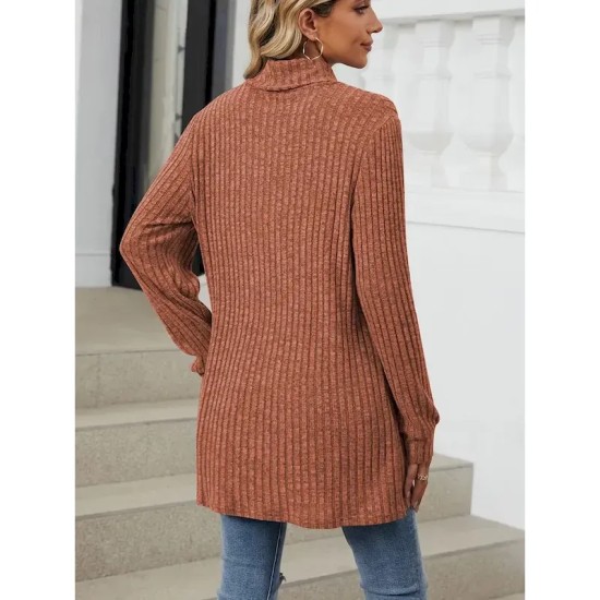 Women's Blouse Pocket Work Stylish Modern Long Sleeve Black Spring Fall 2025