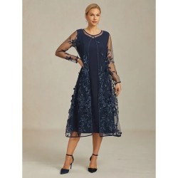 Women's Jacket Coat Blazer Lace Embroidered Sequin Elegant Floral Formal Anniversary Wedding Guest Cocktail Party Open Front Long Crewneck Regular Fit