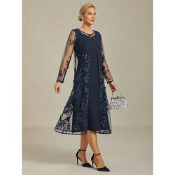 Women's Jacket Coat Blazer Lace Embroidered Sequin Elegant Floral Formal Anniversary Wedding Guest Cocktail Party Open Front Long Crewneck Regular Fit