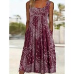 Women's Maxi Dress T Shirt Dress Tee Dress A Line Dress Summer Dress Vacation Casual Beach Daily Regular Fit Graphic Geometric Abstract Long Sleeve Cr