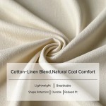 Women's Shirt Cotton Linen Shirts Button Up Blouse Solid Color Basic Casual 3\/4 Length Sleeve Turtleneck Regular Tops Daily Buttons White Beige Light Women's Shirt Cotton Linen Shirts Button Up Blouse Solid Color Basic Casual 3\/4 Length Sleeve Turtleneck Regular Tops Daily Buttons White Beige Light