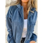 Women's Casual Jacket Hoodie Jacket Comfortable Breathable Zipper Pocket Simple Casual Plain Vacation Street Casual Daily Wear Zipper Regular Hooded R Women's Casual Jacket Hoodie Jacket Comfortable Breathable Zipper Pocket Simple Casual Plain Vacation Street Casual Daily Wear Zipper Regular Hooded R