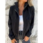 Women's Casual Jacket Hoodie Jacket Comfortable Breathable Zipper Pocket Simple Casual Plain Vacation Street Casual Daily Wear Zipper Regular Hooded R Women's Casual Jacket Hoodie Jacket Comfortable Breathable Zipper Pocket Simple Casual Plain Vacation Street Casual Daily Wear Zipper Regular Hooded R