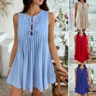 Women's Mini Dress Petite Dress Casual Dress Tank Dress Summer Dress Fashion Classic Modern Daily Holiday Weekend Regular Fit Plain Sleeveless Crew Ne