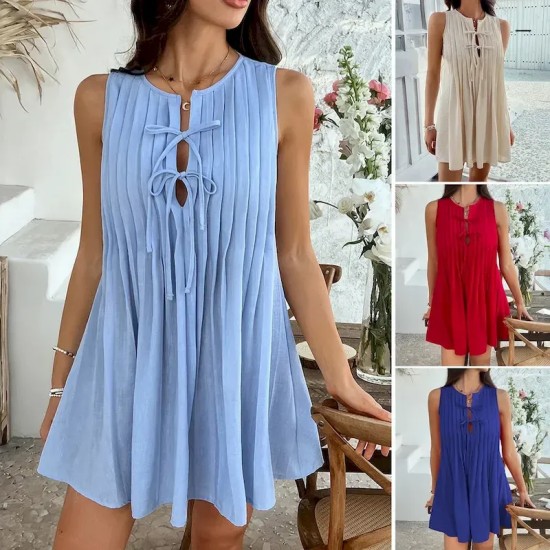 Women's Mini Dress Petite Dress Casual Dress Tank Dress Summer Dress Fashion Classic Modern Daily Holiday Weekend Regular Fit Plain Sleeveless Crew Ne