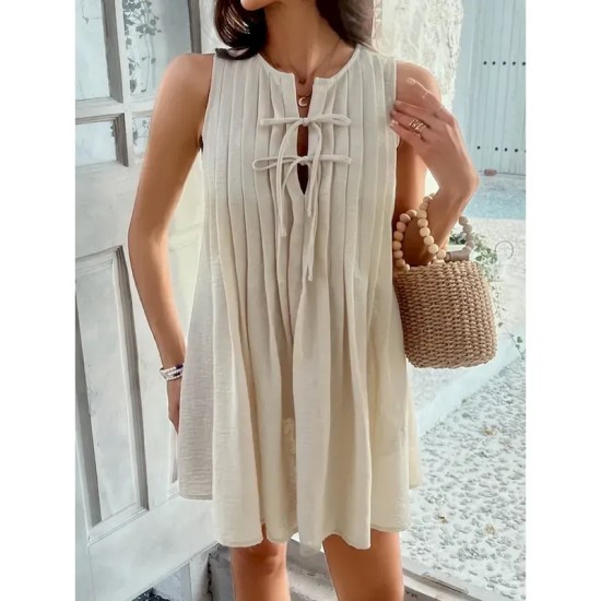 Women's Mini Dress Petite Dress Casual Dress Tank Dress Summer Dress Fashion Classic Modern Daily Holiday Weekend Regular Fit Plain Sleeveless Crew Ne