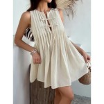 Women's Mini Dress Petite Dress Casual Dress Tank Dress Summer Dress Fashion Classic Modern Daily Holiday Weekend Regular Fit Plain Sleeveless Crew Ne