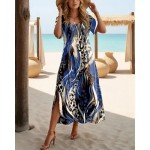 Women's Maxi Dress T Shirt Dress Tee Dress Sundress Shift Dress Summer Dress Vacation Vintage Stylish Party Holiday Beach Regular Fit Leopard Abstract Women's Maxi Dress T Shirt Dress Tee Dress Sundress Shift Dress Summer Dress Vacation Vintage Stylish Party Holiday Beach Regular Fit Leopard Abstract