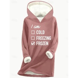 Women's Pullover Hoodie Sweatshirt Letter Warm Casual Fuzzy Long Sleeve Hooded Long Tops Casual Sports Print Pink Blue Gray Winter 2025 Women's Pullover Hoodie Sweatshirt Letter Warm Casual Fuzzy Long Sleeve Hooded Long Tops Casual Sports Print Pink Blue Gray Winter 2025