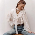 Women's Shirt Solid Color Elegant Bohemia Vintage Long Sleeve V Neck Regular Tops Work Daily Holiday Lace up Ruffle White Pink Blue Summer Spring Fall Women's Shirt Solid Color Elegant Bohemia Vintage Long Sleeve V Neck Regular Tops Work Daily Holiday Lace up Ruffle White Pink Blue Summer Spring Fall