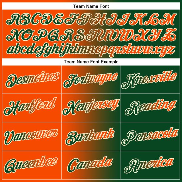 Custom Stitched Green Orange-Cream Gradient Fashion Sports Pullover Sweatshirt Hoodie - Image 3