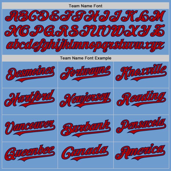 Custom Light Blue Red-Navy Bomber Full-Snap Varsity Letterman Two Tone Hoodie Jacket - Image 4